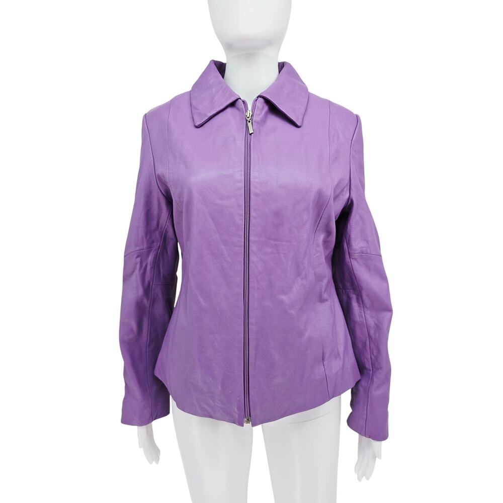 Pelle Studio Wilsons Leather Womens Jacket Purple M